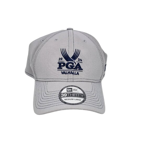 PGA Championship Hat Cap Fitted Mens Large Gray PGA Golf 2024 Valhalla New Era - Picture 1 of 6